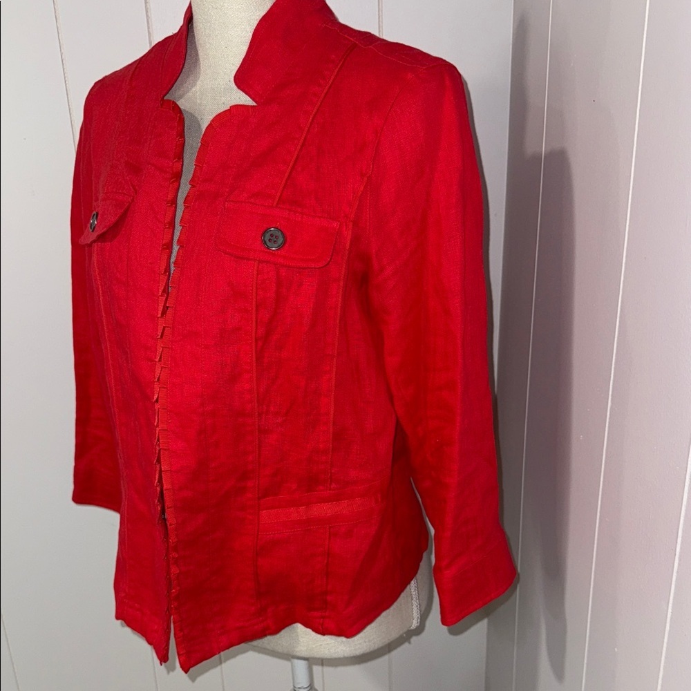 Multiples Vibrant Red Utility Jacket - image 2